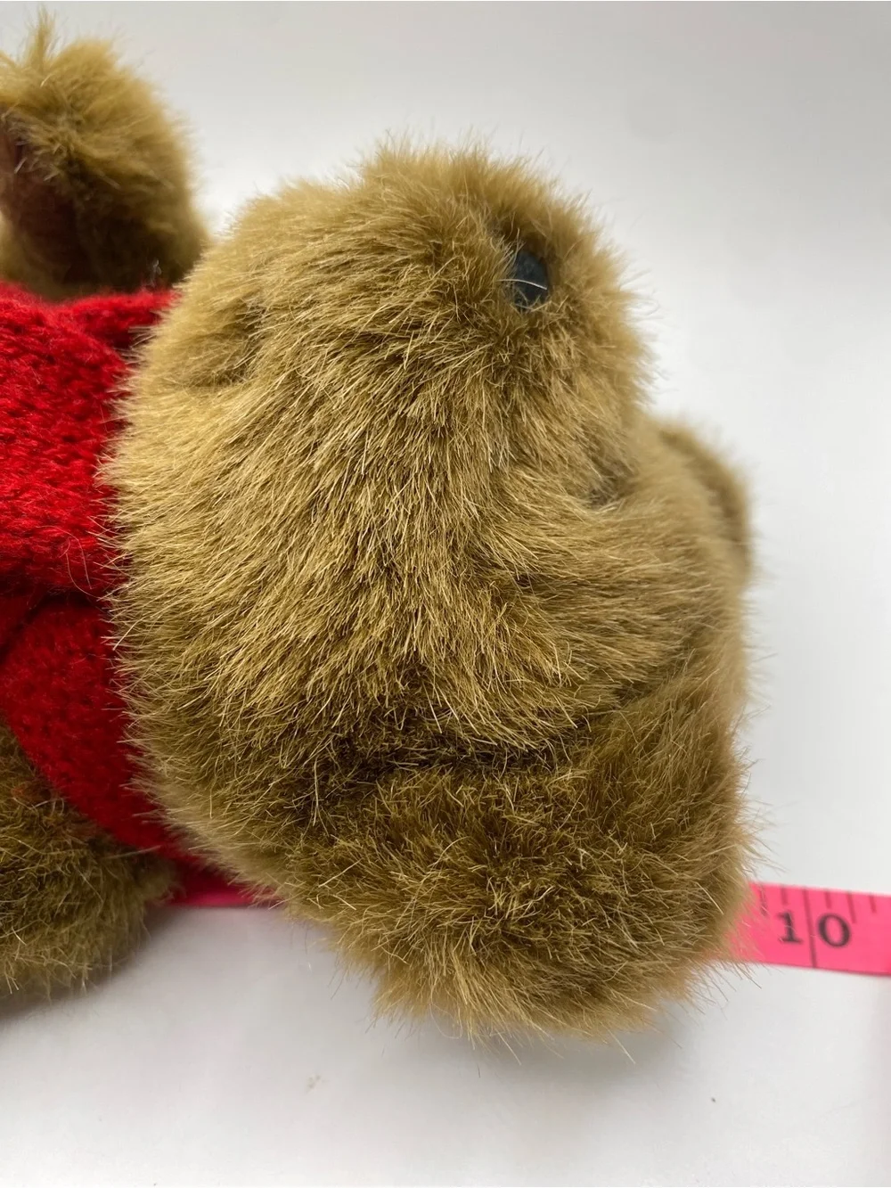 Ralph Lauren Brown Plush Teddy Bear with Red Polo Scarf